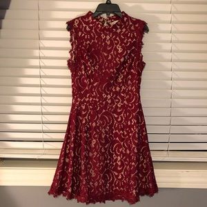 Alya red lace dress ❤️